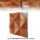 thumbnail image 2 of Panel difusor acústico de mosaico de madera maciza con triángulos 3D, arte para restaurante, música, tienda de arte, sala de video, estudio de grabación, decoración de pared, 2 of 5