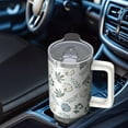 thumbnail image 3 of 40oz Stainless Steel Fall Tumbler - Double Wall Insulated, Leakproof Lid with Straw & Handle | Maple Leaf Design | Gift for Women, 3 of 4