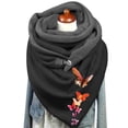 thumbnail image 3 of Foulard pour Femmes Chaude en Coton Imprimé Bouton Mode Châles Doux, 3 of 3
