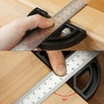 thumbnail image 2 of Amdohai 2in1 Multifunctional Magnetic Straight and Angle Measuring Ruler Woodworking Scribe Ruler Woodworking Ruler Detachable, 2 of 8