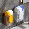 thumbnail image 4 of Caja de pañuelos de pared para guardar toallitas de cocina, transparente, de acrílico, para baño, 4 of 8