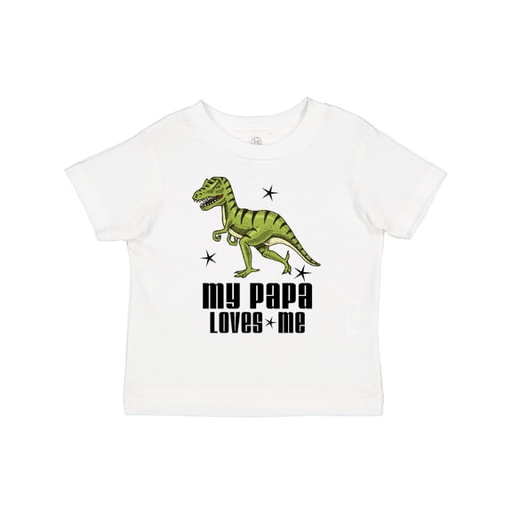 Inktastic My Papa Loves Me Dinosaur Boys Toddler T-Shirt