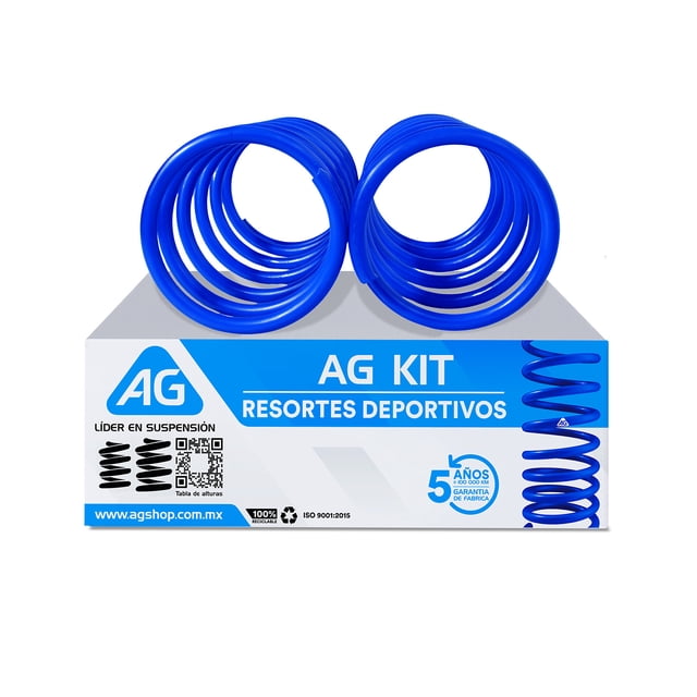 Resortes AG Kit para Auto Delanteros para Nissan Tsuru 3 1991 a 2015 2 Piezas Nuevos