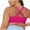 Hot Pink, variant on Women's Fishnet No Underwire Sports Bra Breathable Criss Cross Back Bras Hollow Out Camisole Going Out Tops Lingerie