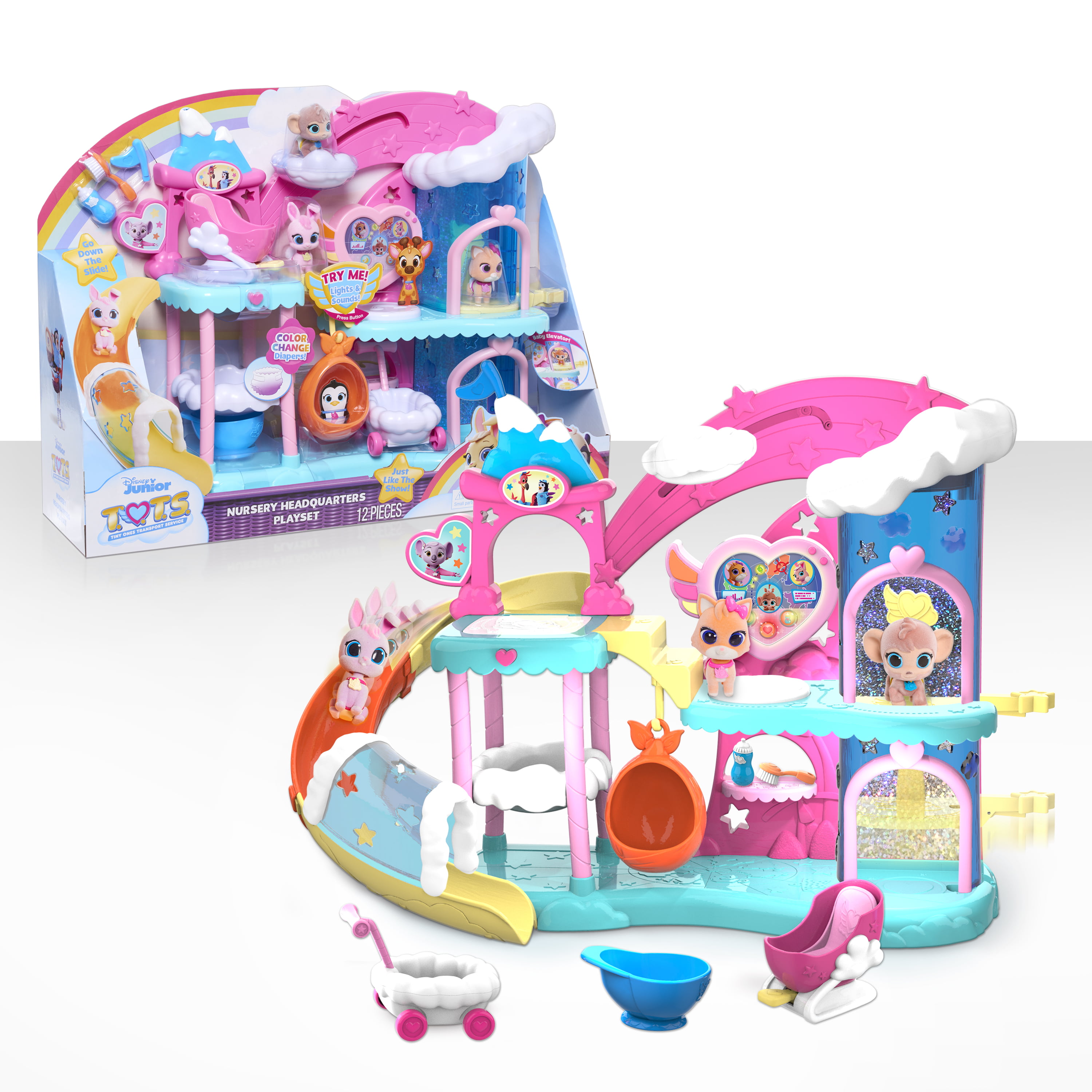 buy all our playsets and toys