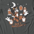 thumbnail image 3 of Disney Minnie Mouse Halloween Cat Minnie Get Spooky Men's T Shirt (Charcoal, S-XXXL), 3 of 4