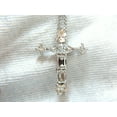 thumbnail image 3 of 2.02ct NATURAL MULTISHAPED DIAMONDS CROSS NECKLACE & CHAIN 14KT, 3 of 5