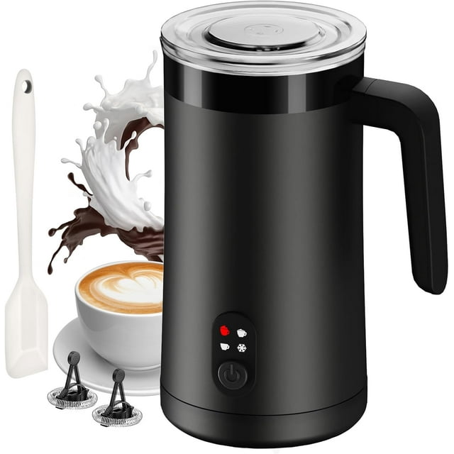 Milk Frother, 4-in-1 Milk Frother and Steamer, 11.8oz/350ml Automatic Hot and Cold Foam Maker and Milk Warmer, Electric Frother for Coffee, Latte, Cappuccino, Macchiato,