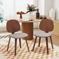 thumbnail image 2 of Costway Modern Dining Chair Set of 2 Chenille Kitchen Chair Armless Side Dinette Chairs, 2 of 10