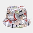 thumbnail image 2 of ZHENHONG Bucket Hats for Women and Men 3D Printed Pattern Tie Dye Double Sunscreen Hat Casual Graphic Headwear Hot Pink, 2 of 3