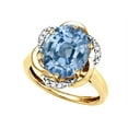 thumbnail image 2 of Star K � Large Oval 12x10mm Simulated Aquamarine Knot Big Stone Ring, 2 of 8