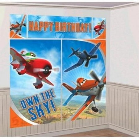 Luau Scene Setters - Disney Planes 2 Scene Setters Wall Decorating Kit Party Background