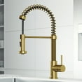 thumbnail image 3 of VIGO Edison Single Handle Pull-Down Sprayer Kitchen Faucet in Matte Brushed Gold, 3 of 17