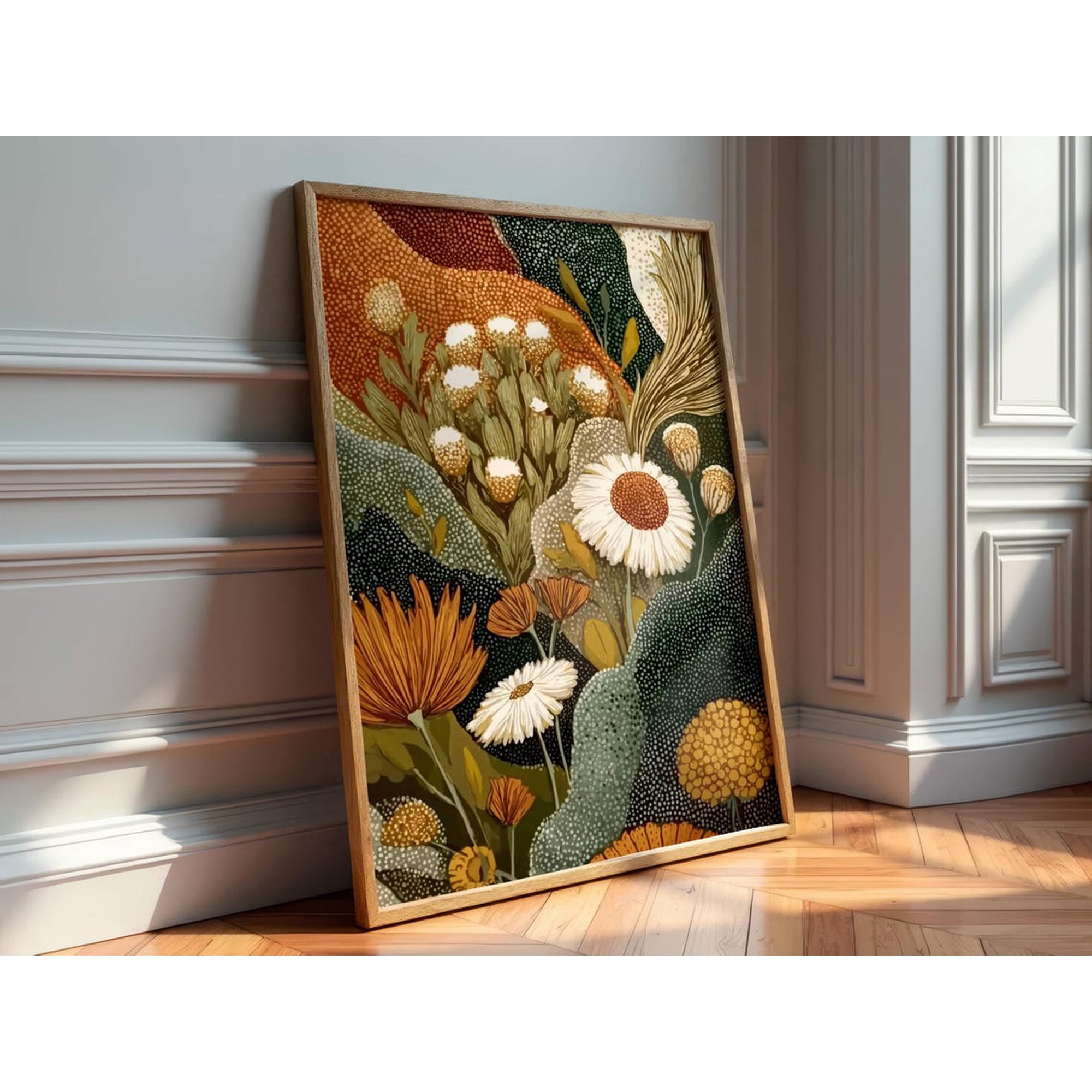 Botanical Wall Art Earthy Neutral Nature Vintage Boho Decor Farmhouse Decor Style Room