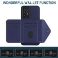 thumbnail image 6 of Allytech Galaxy A52 4G/5G Wallet Case with Shoulder Strap, Luxury PU Leather RFID Blocking Protectve Anti-Scratch Bumper Cards Slots Magnetic ClosureCase Cover for Samsung Galaxy A52 4G/5G, Blue, 6 of 9