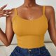 thumbnail image 2 of Gibobby Camiseta sin mangas de punto sexy de color de verano para mujer(Amarillo,CH), 2 of 5