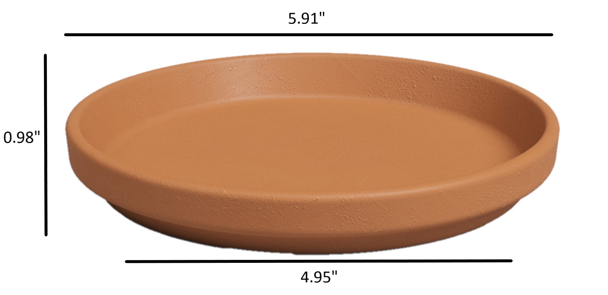 Artevasi 6 inch Round Terracotta Clay Plant Saucer