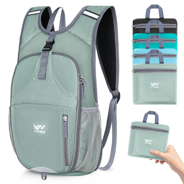 Mochila de Senderismo Plegable VHYBRIX 15L Impermeable Gris 0.24kg