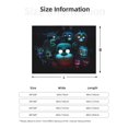thumbnail image 2 of Lsque Five Nights At Freddy'S Print Flannel Throw Blanket, Ultra-soft Blanket for Bed, Couch, Car, Hypoallergenic Anti-pilling blanket-60"x50", 2 of 8