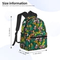 thumbnail image 4 of Daiia Cute Tribal Leopards School Backpack for Men Women, Unisex Large Waterproof Bookbag Schoolbag Casual Daypack for High School/College/Teens/Travel/Work Black, 4 of 8