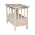 thumbnail image 2 of Pemberly Row 28" Traditional Wood Corner TV Stand in Unfinished, 2 of 10