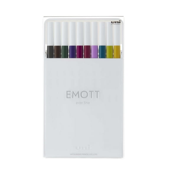 EMOTT Fineliner Pen Set #3, 10-Colors