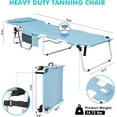 Tanning Chair with Face Hole Folding Chaise Lounge Chair Heavy Duty