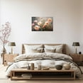 thumbnail image 2 of ZHONGYUTONG Flower Canvas Wall Art Abstract Pink Floral Painting Prints Elegant Blooming Botanical Pictures Vintage Artwork Home Decor Framed (12.00" x 18.00"), 2 of 4