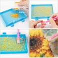 thumbnail image 3 of 127pcs 5D DIY Accesorios de pintura de diamantes Herramientas de pintura de diamantes Juego de herramientas de punto de cruz con 28 ranuras Caja de bordado de diamantes y pegatinas para manualidades Adepaton LRWJ025, 3 of 6