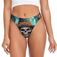 thumbnail image 1 of Fotbe Cartoon Pumpkin Skull Tanga Sin Costuras para Mujer con Estampado – Panties Invisibles, Transpirables y Cómodos para Uso Diario-4X-Large, 1 of 6