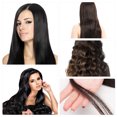 thumbnail image 3 of EeaseCA Ruban de 50 cm pour Extensions de Cheveux Humains Vierges Cheveux Humains pour Femmes Beauté (Cheveux Remy Noirs), 3 of 7