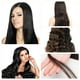 thumbnail image 4 of Extensiones de cabello humano virgen con cinta adhesiva de 50 cm para mujeres (cabello Remy negro), 4 of 5