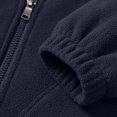 thumbnail image 5 of vdgthytj Jackets for Men Fleece Lined Long Sleeve Full Zip Stand Collar Elastic Cuffs Fall Winter Warm Thick Casual Outwear with Pockets(X-Large,Dark Blue), 5 of 9