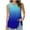 (Fashion 2)Blue, variant on Aimik Women's Pleated Tank Tops Summer Gradient Round Neck Sleeveless Flowy Casual Vest Tops Soft Loose Fit Tank Shirts