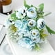 thumbnail image 1 of Adorno floral de imitación para bodas, ideal para fotografía, decoración del hogar. Carrito metálico con ruedas, base de madera, diseño de 2 niveles, plegable y portátil. Flores de resina de, 1 of 9