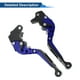thumbnail image 5 of Palancas de freno y embrague cortas y largas para Yamaha WR125X 2009-2015, palanca de freno ajustable de motocicleta, aleación de aluminio, mango azul con extremo negro, 5 of 6