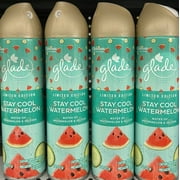 Glade Air Freshener Spray - Stay Cool Watermelon - Spring Collection- Limited Edition - Pack of 4 Cans
