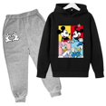 thumbnail image 3 of Conjuntos de sudaderas con capucha de Mickey, conjunto de ropa para niños, Pato Donald, Minnie, ropa para niños y niñas, camisetas, pantalones, trajes de 4 a 14 años, trajes deportivos, sudaderas con, 3 of 5