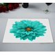 thumbnail image 2 of Mantel individual ABPHQTO Flor Turquesa Dalia Macro Blanco 30x45 cm Juego de 2, 2 of 2