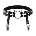 thumbnail image 2 of Sonducket Leg Garter PU Leather Suspender Ajustable Punk Pierna Liguero Mujer Disfraz Medias PC 1, 2 of 6