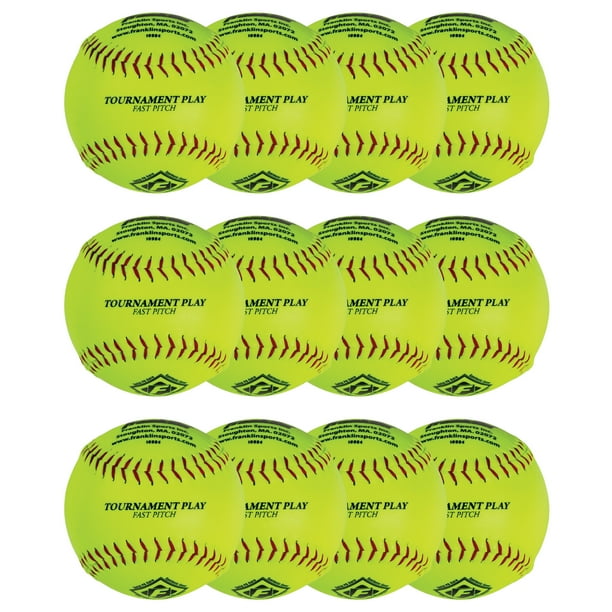 Franklin Sports 12" Fastpitch Softballs 12 Pack