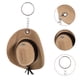 thumbnail image 3 of GOOHOCHY Llavero con forma de mini sombrero, llavero decorativo, colgante, llavero, colgantes para bolsos, 3 of 7