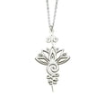 thumbnail image 1 of Collar de loto Zulema con colgante de Flor Plata, 1 of 5