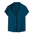 thumbnail image 1 of Birdeem Chemise Décontractée Mode Homme à Manches Courtes avec Col Rabattu et Boutons, 1 of 9