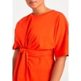 thumbnail image 3 of ELOQUII Women's Plus Size Cross Front Flutter Sleeve Dress, 3 of 3