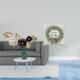 thumbnail image 2 of Escultura de pared de metal nórdico con diseño de flores y hojas, ideal como obra de arte colgante para comedor, regalo, decoración del hogar, hotel,, 2 of 8