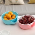 thumbnail image 1 of Mobutofu Serving Platter With Lid Snack Bowl Double Layer Fruit Candy Bowl Random Color 1Pack, 1 of 8