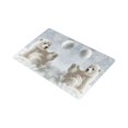 thumbnail image 2 of MKHERT Funny Polar Bear Playing Snowball Animal Doormat Rug Home Decor Floor Mat Bath Mat 30x18 inch, 2 of 3