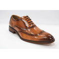 thumbnail image 2 of Men's Masimo Tan Faux Textured Perforated Wingtip Laced Dress Shoes 2560-08, 2 of 7