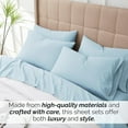 thumbnail image 5 of Neutral Solid Color Brushed Microfiber Deep Pocket Sheet Set, 5 of 9